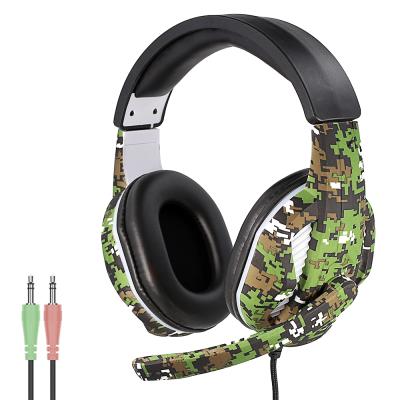 China Headband Gaming Headphones With Microphone 3.5mm Earbuds Wired And Led Lightweight Gamer Headset For PC for sale