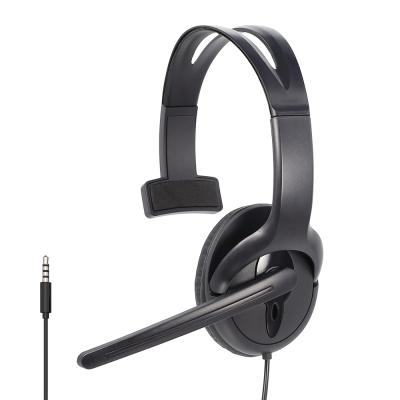 China Hot Selling Earphone Amazon Noise Canceling Headphones MIC Single-ear Office Call Center Dynamic Headset for sale