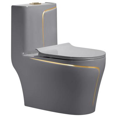 China Fashionable Concealed Cistern Badkamer PP Cover Sitting Pan Closestool One Piece Bathroom Ceramic Toilet for sale