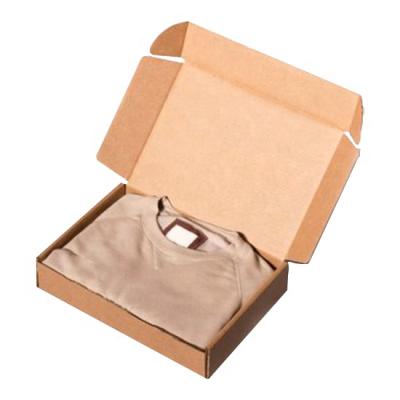 China Recycled Materials Matt Lamination Fancy Custom Corrugated Recyclable T-Shirt Paper Packaging Box for sale