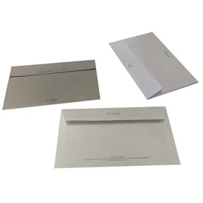 China Business Envelope Customized Printed Cardboard Rigid Express Envelope With Skin And Seal for sale