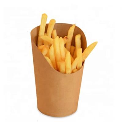 China Recycled Materials Wholesale Kraft Cardboard Box For Food French Fries Box for sale