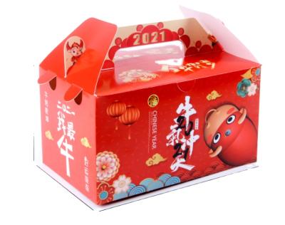 China Recycled Materials Manufacturers Selling New Portable Fast Food Box Fried Chicken Takeout Box for sale