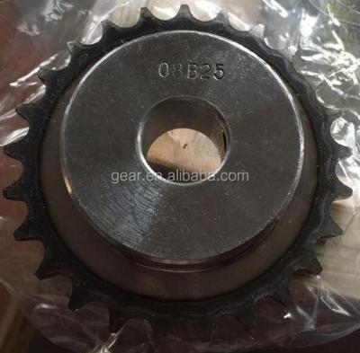 China 1045 Steel Teeth Harden 08b-1 Roller Non-standard Industrial Chain Sprocket With Screw Hole And Big Hole for sale