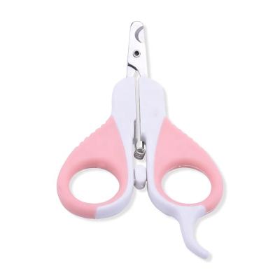 China PP+2CR13 2021 Pet Supplies Nail Scissors Stainless Steel Professional Pet Cat Nail Scissors for sale