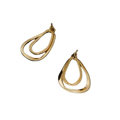 China FASHIONABLE irregular YER5196 gold platted large irregular earring metal fashion earrings for women for sale