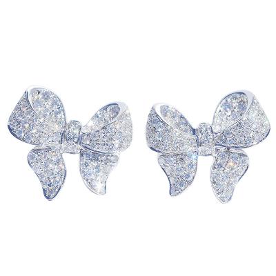 China yer50282 Casual/Sporty Crystals Butterfly Earring Butterfly Crystal Stud Earrings For Women for sale