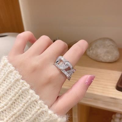 China Newest FASHIONABLE designs MRW30015 platinum plated luxury style Zircon engagement ring ladies zircon ring for sale