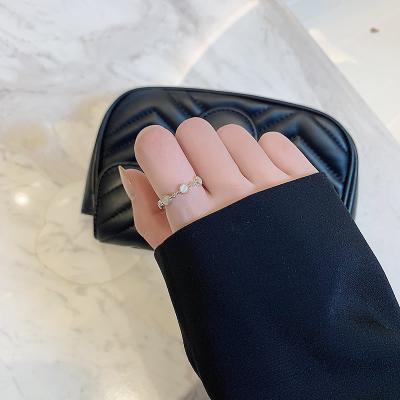 China MRW30009 Fashion Ring Trendy Ring Japanese and Korean Light Luxury Trend Insist Simple Circle Index Ring Small for sale