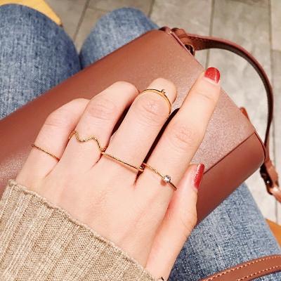 China MRW30012 FASHIONABLE Rings Set Luxury Gold Plated Charm Jewelry Fashion Jewelry Ring Sets for sale