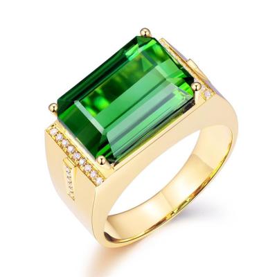 China New Design ARM10001 Trendy Thin Layer Finger Ring Wedding Bands 18K Gold Popular Men'Jewelry Rectangular Rings for sale