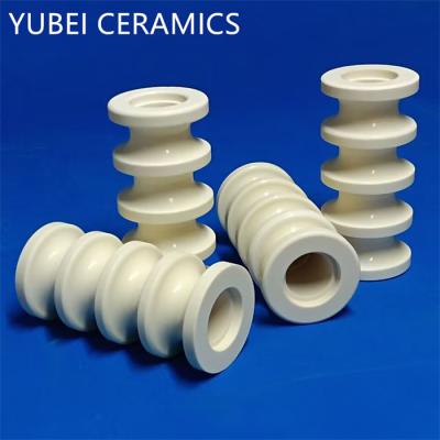 China Threaded Alumina Ceramic Tubes Rods 2400MPa Aluminum Oxide Ceramic Sleeve for sale