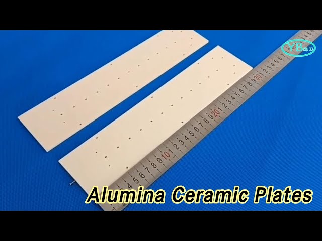 Thin Alumina Ceramic Plates Components Light Yellow With Thread Hole