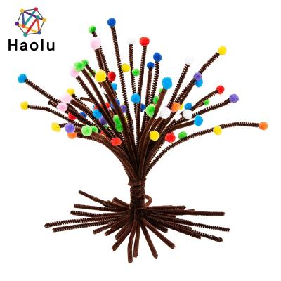 China Wholesale DIY Educational Factory Caterpillar Stem Pipe Pompom Kit Cleaner Craft For Kids for sale