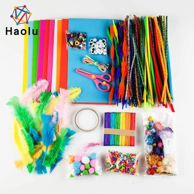 China Kids Art Craft Supplies Assortment Set of Diy Craft Kits for School DIY Projects Activities and Parties Puff Strippers, Pom Poms, Googly Eyes for sale