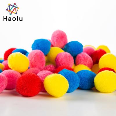 China Wholesale Multicolor Festival Arts and Crafts Pom Poms Assorted DIY Acrylic Pompoms for sale