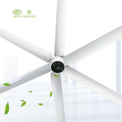 China Industrial Ultrastrong 1500W Metal Blades Industrial Hotel 5 Blades Electric Wind Dc Ceiling Fan For Energy Saving for sale