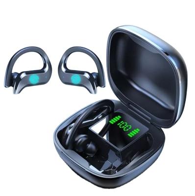 China 2021 hot sale comfortable wireless earhook TWS (true wireless stereo) dual earphone touch control digital display earbuds for sports for sale