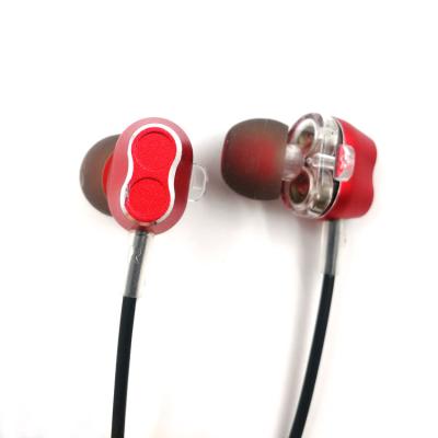 China Perfect Sound Classic Dual Drivers OEM Wired Metal Earphone Earbuds Bass Range for sale