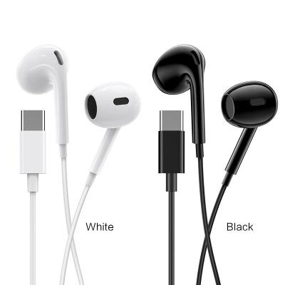 China Colorful Factory OEM Logo Printed USB C In-ear Headset Cable Earphone With Microphone Type C for sale