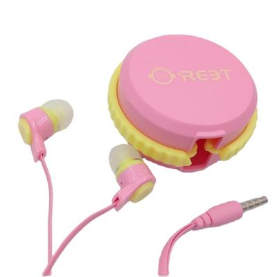 China In-Ear Promotional Soft Cheap Wired Earphones With Collection Box Colorful Earbuds For Kids for sale