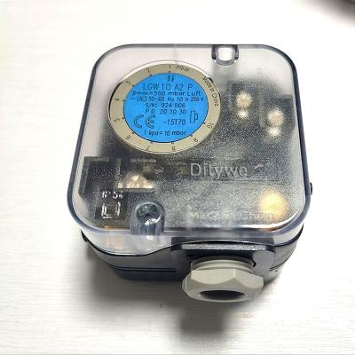 China Burner LGW 10 A2P 1-10mbar differential pressure switch LGW10A2P pressure switch, manures replacement, burner spare parts for sale