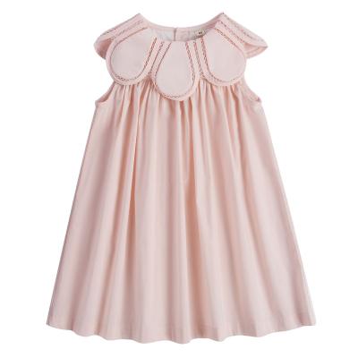 China Breathable Smocked Baby Clothes Smocked Rompers Infant Baby Hand Smocked Pink Dress Birthday Party Outfits for sale