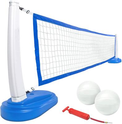 China Indoor Outdoor Portable Pool Volleyball Pool Game Net With Volleyball And Water Pump for sale