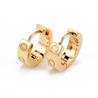 China Advance Eco-friendly And Nickel Plating Gold And Rose Gold Stainless Steel Jewelry Free Anti-allergic Hot Selling Designers Earrings For Women for sale