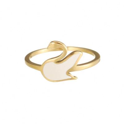 China Custom Ring European Style Rose Gold Plated Ring Fashion Environmental Friendly for sale