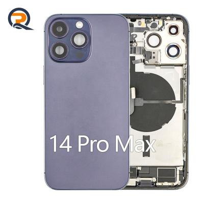 China Original For Iphone Replacement Repairing Iphone 14 pro Max Purple Full Body Middle View Built-in Back Housing With Logo Flex Kits Parts Battery Cover Replacement for sale