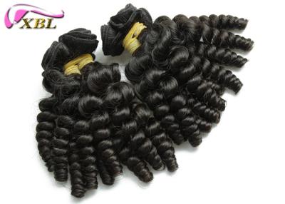 China Philippine Waves Baby Curly Human Hair Extensions Clip In Black 12