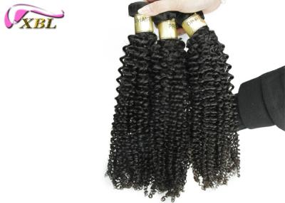 China 10 - 30 Inches Natural Human Hair Extensions Kinky Curly Bundle Without Tangle for sale