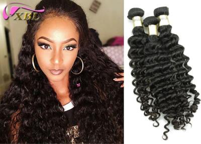 China Washable Malaysian Deep Wave Virgin Hair Weaves Last 2 Years , Difference Length for sale