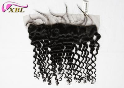 China Full Cuticle Ear To Ear Lace Closure , Human Hair Lace Frontals And Closures for sale