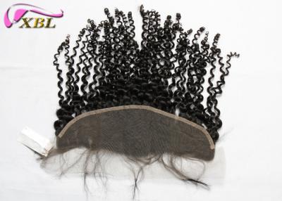 China Raw Indian Hair Ear To Ear Lace Frontal Closure 13x4 Deep Wave For Office Lady for sale