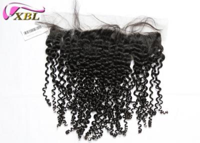 China Raw Curly Ear To Ear Lace Frontal Brazilian Virgin Hair Closure For Black Women for sale