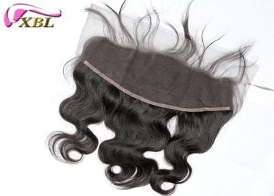 China Body Wave Brazilian Full Lace Frontal Closure With Baby Hair , 130% Density for sale