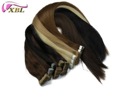 China Pu Tape Russian Natural Human Hair Extensions 20 Inch Many Colors For Your Choice for sale