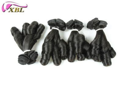 China Last Long French Curl Malaysian Virgin Hair Extensions Black Double Drawn for sale