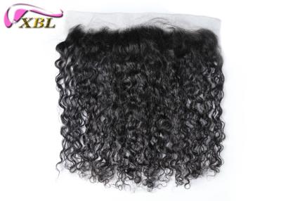 China Raw Ear To Ear Lace Frontal Italian Curl Hair Frontal With Natural Hairline No Tangle for sale