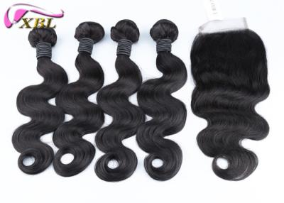 China 8-38 Inch Human Hair Extensions With Lace Closure Bundles Deal For A Full Head for sale