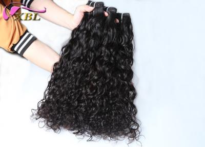 China 100 Indian Virgin Hair Machine Weft Italian Curl Style No Chemical Processed Smell for sale