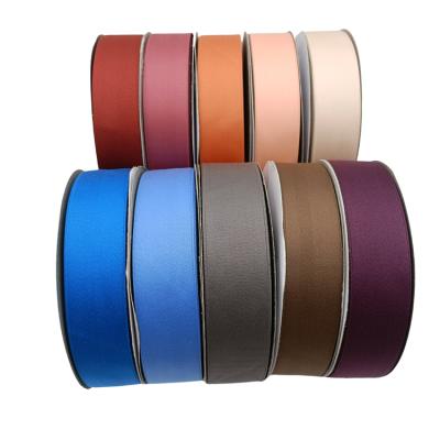 China 36 Colors Fabric Ribbons Viable Satin Rolls Glitter Colorful Craft Embellish Decorative Ribbons 2/5