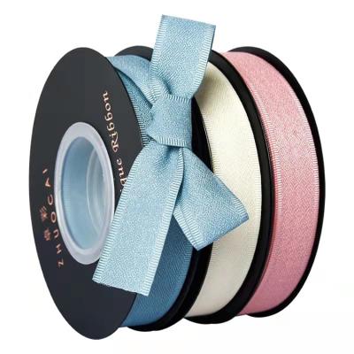 China High Tenacity Factory Price OEM Ribbon Custom Sizes Decorative Artwork Gift Wrapping Grosgrain Ribbons For Wedding Decoration for sale