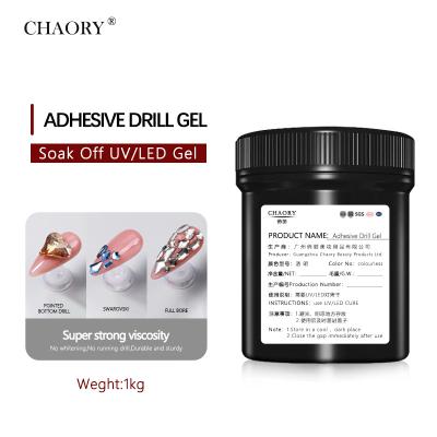 China High Strength 1kg Hardness Drill Gel Adhesive Clear Gel Super Strong Sticky Lasting Long Lasting Custom Wholesale Custom NO--clean for sale