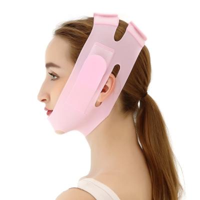 China Portable Home Popular Hot Selling Thin Double Chin Reducer Strap Pink Link Face Lift Belt V-Line for sale