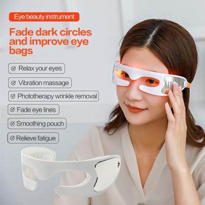 China EYE Mini Smart Fatigue Relief Relaxation Relieve Dark Circles Vibrating EMS Eye Care Massager Instrument Glasses Frames for sale