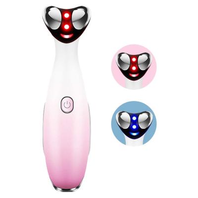 China Handheld Passionate Galvanic Anti Aging Sonic Face Eye Massager Rf Magic Wand For Dark Circle Remover&Bags And Puffiness for sale