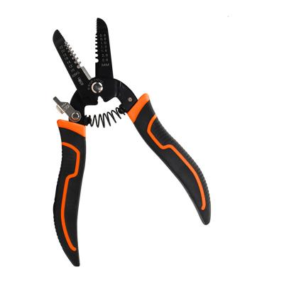 China PLIERS Multifunctional Professional Wire Stripper Crimp Tool Plier Wire Strippers Clamping Cut for Electrician with TPR Fiberglass Coated for sale